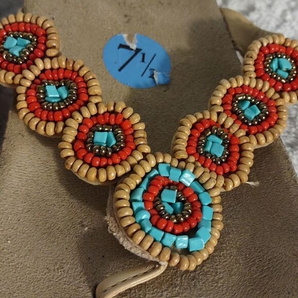 Beaded Woman's Thong Sandals  - Picture 2 of 6